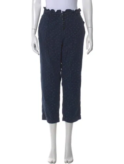 Pre-owned The Great Straight Leg Pants In Blue