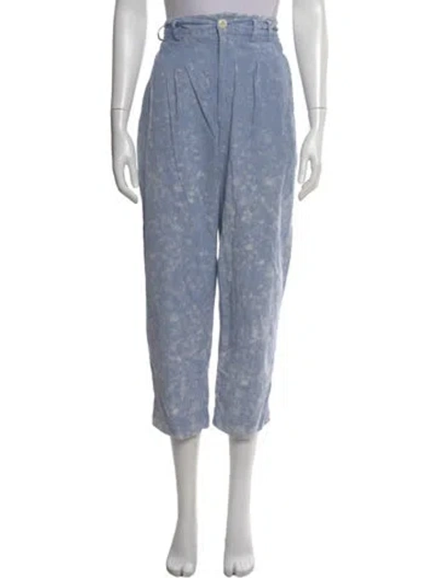 Pre-owned The Great Straight Leg Pants In Blue
