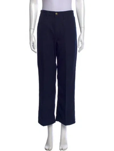 Pre-owned The Great Straight Leg Pants In Blue