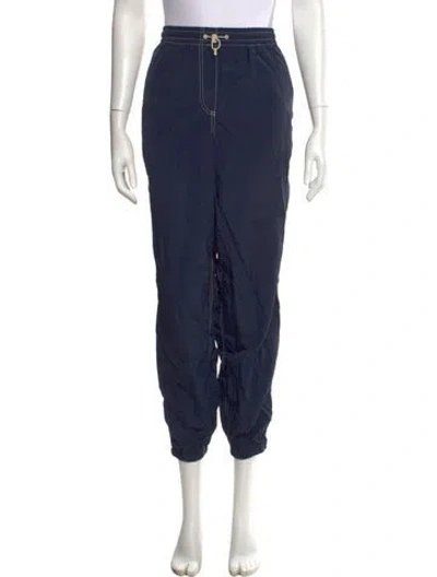 Pre-owned The Great Straight Leg Pants In Blue