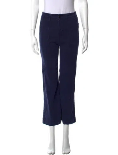 Pre-owned The Great Straight Leg Pants In Blue
