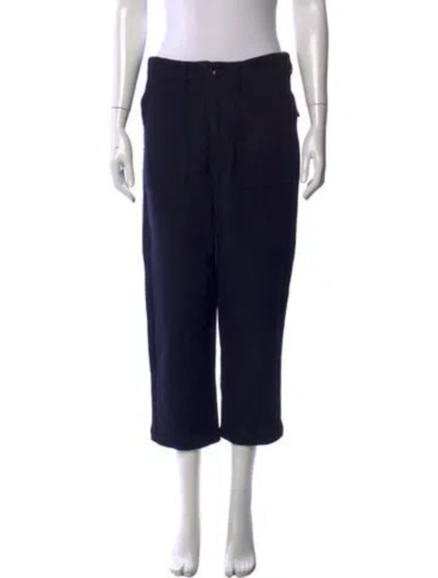 Pre-owned The Great Straight Leg Pants In Blue