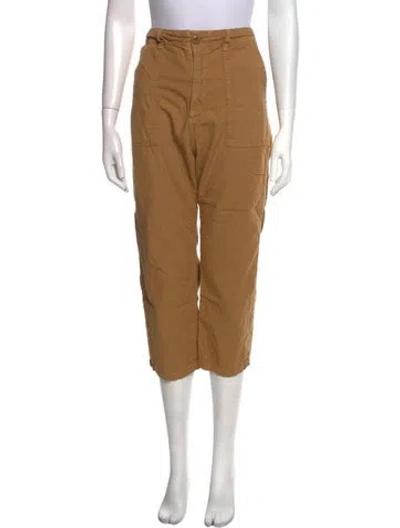 Pre-owned The Great Straight Leg Pants In Brown