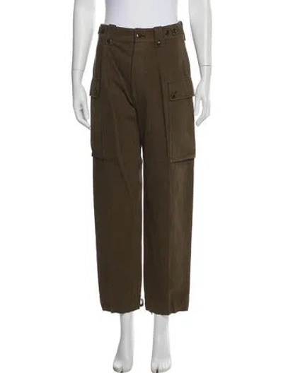 Pre-owned The Great Straight Leg Pants In Brown