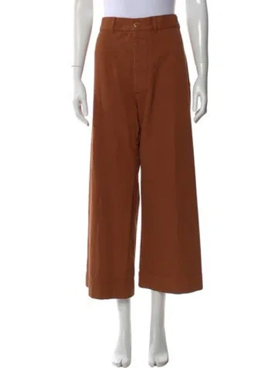 Pre-owned The Great Straight Leg Pants In Brown