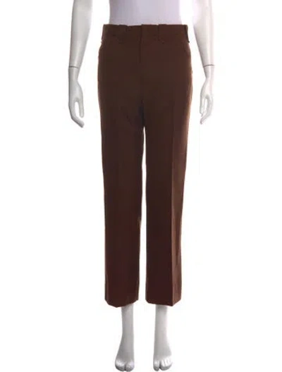 Pre-owned The Great Straight Leg Pants In Brown