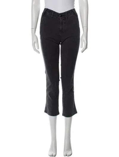 Pre-owned The Great Straight Leg Pants In Gray