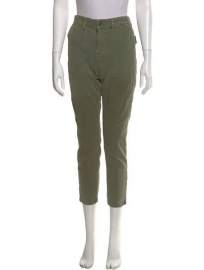 Pre-owned The Great Straight Leg Pants In Green