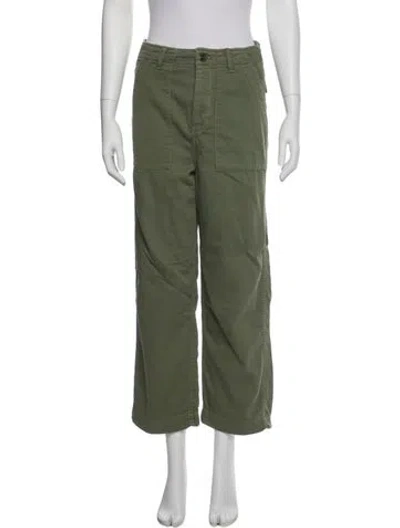 Pre-owned The Great Straight Leg Pants In Green