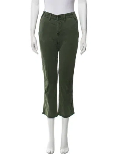 Pre-owned The Great Straight Leg Pants In Green