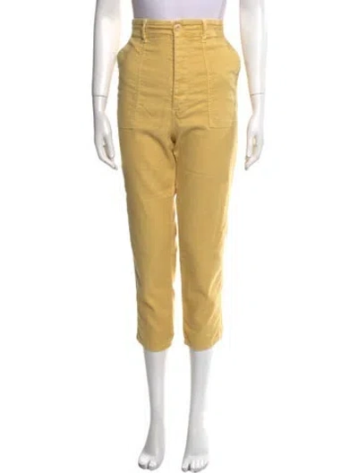 Pre-owned The Great Straight Leg Pants In Green