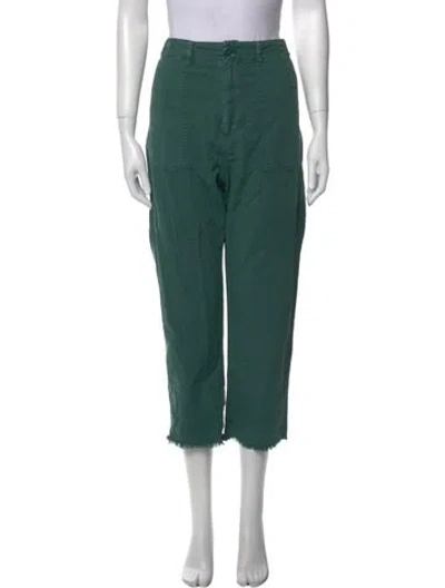 Pre-owned The Great Straight Leg Pants In Green