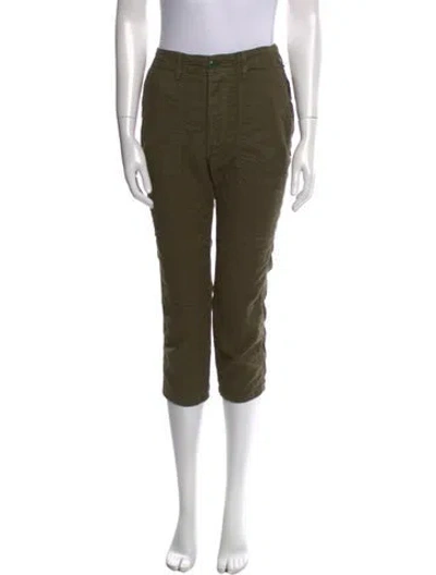 Pre-owned The Great Straight Leg Pants In Green