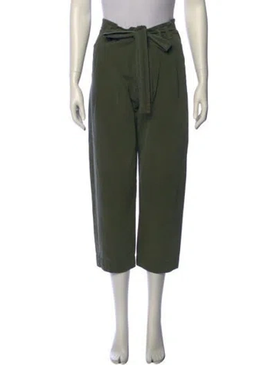 Pre-owned The Great Straight Leg Pants In Green
