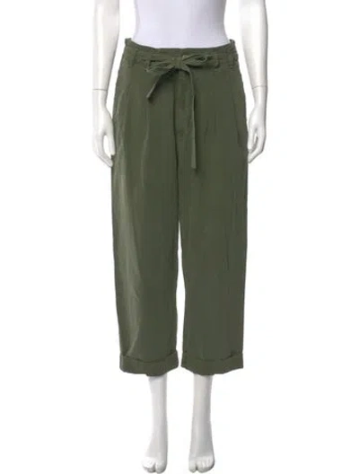 Pre-owned The Great Straight Leg Pants In Green