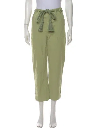 Pre-owned The Great Straight Leg Pants In Green