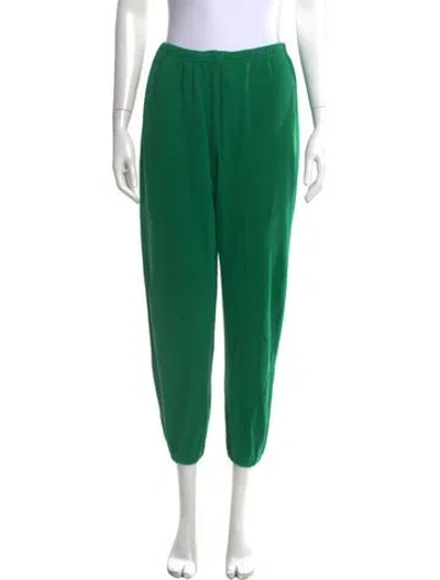 Pre-owned The Great Straight Leg Pants In Green