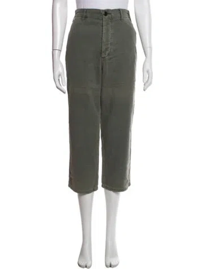 Pre-owned The Great Straight Leg Pants In Green