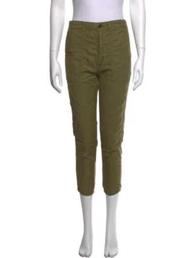 Pre-owned The Great Straight Leg Pants In Green