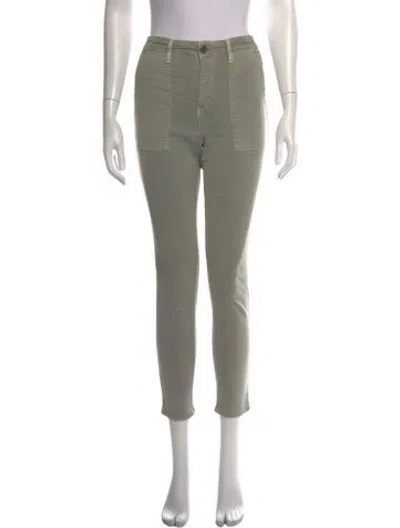 Pre-owned The Great Straight Leg Pants In Green