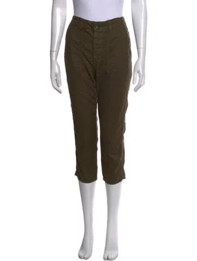 Pre-owned The Great Straight Leg Pants In Green
