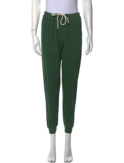 Pre-owned The Great Straight Leg Pants In Green