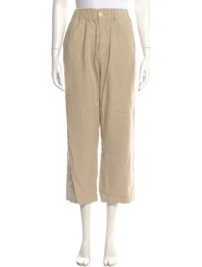 Pre-owned The Great Straight Leg Pants In Neutral