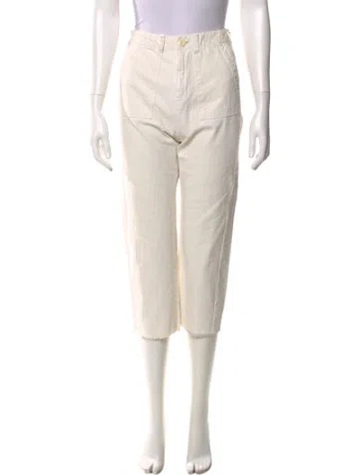 Pre-owned The Great Straight Leg Pants In Neutral