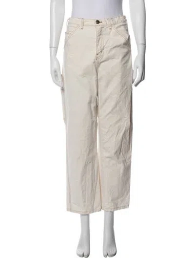 Pre-owned The Great Straight Leg Pants In Neutral