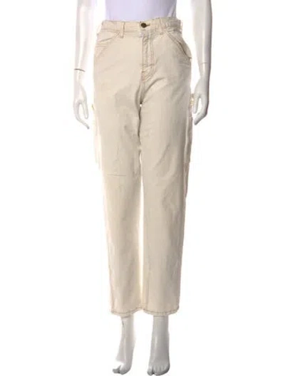 Pre-owned The Great Straight Leg Pants In Neutral