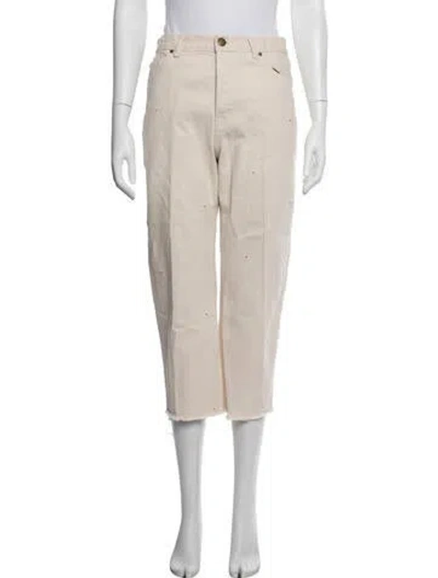 Pre-owned The Great Straight Leg Pants In Neutrals