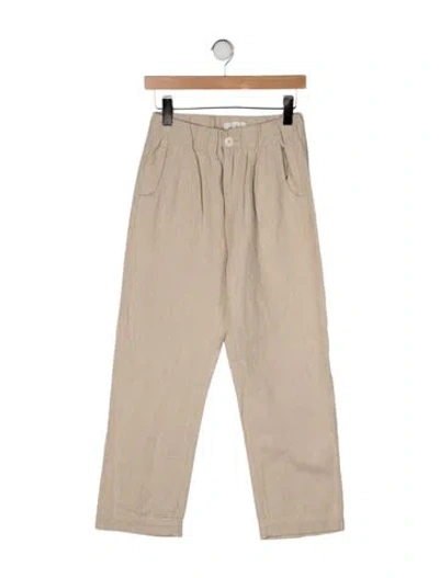 Pre-owned The Great Straight Leg Pants In Neutrals