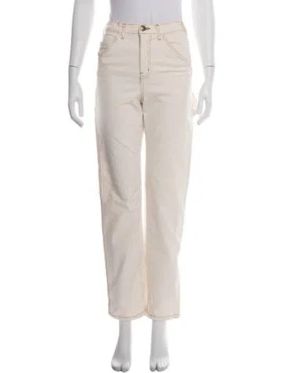 Pre-owned The Great Straight Leg Pants In Neutrals