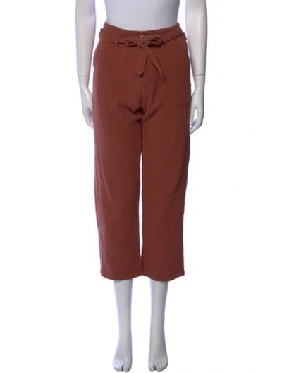 Pre-owned The Great Straight Leg Pants In Orange