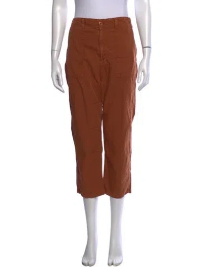 Pre-owned The Great Straight Leg Pants In Orange