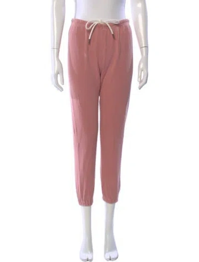 Pre-owned The Great Straight Leg Pants In Pink