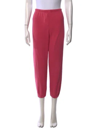 Pre-owned The Great Straight Leg Pants In Pink