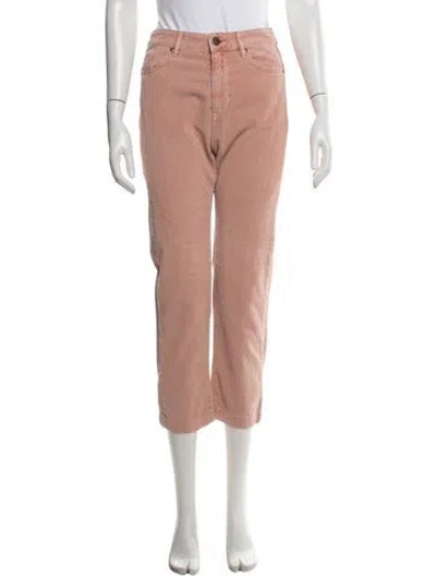 Pre-owned The Great Straight Leg Pants In Pink