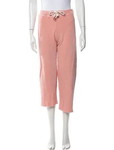 Pre-owned The Great Straight Leg Pants In Pink