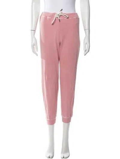Pre-owned The Great Straight Leg Pants In Pink