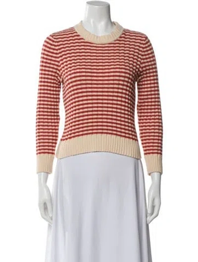 Pre-owned The Great Striped Crew Neck Sweater
