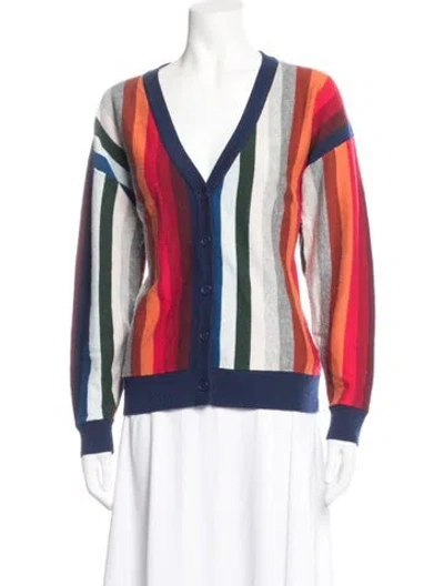 Pre-owned The Great Striped Crew Neck Sweater In Blue