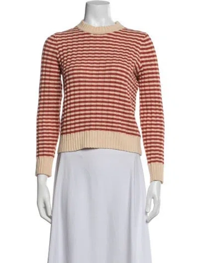 Pre-owned The Great Striped Crew Neck Sweater In Multicolor