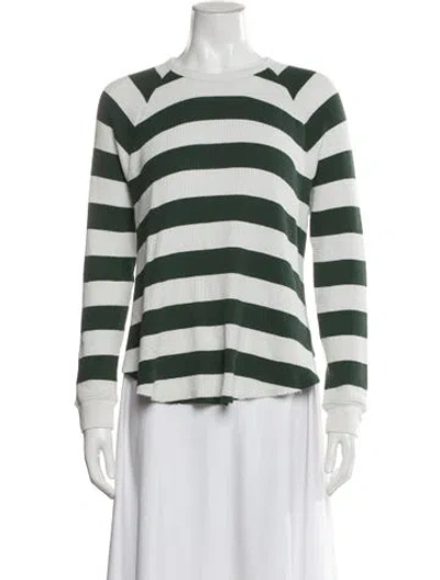 Pre-owned The Great Striped Crew Neck Top In Multi