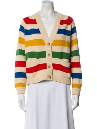 Pre-owned The Great Striped Evening Jacket In Blue