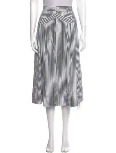 Pre-owned The Great Striped Knee-length Skirt In Multi