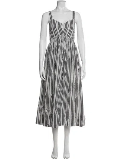 Pre-owned The Great Striped Long Dress In Multi