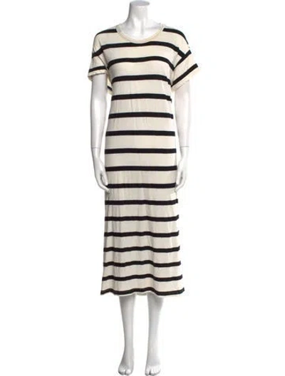 Pre-owned The Great Striped Long Dress In Multi