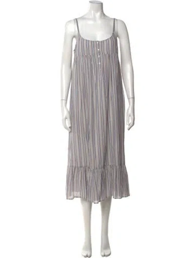 Pre-owned The Great Striped Long Dress In Multi