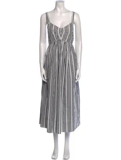 Pre-owned The Great Striped Long Dress W/ Tags In Multi